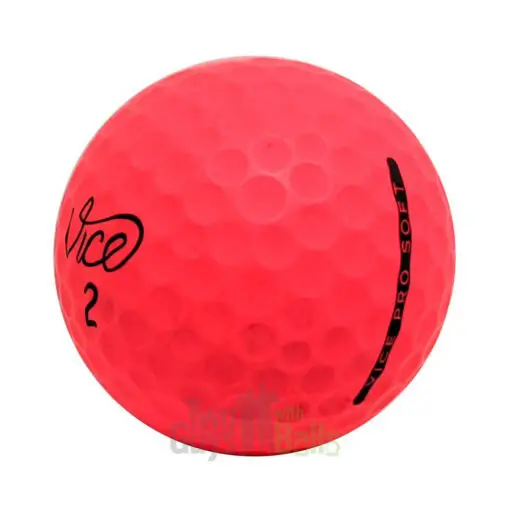 vice pro soft red used golf balls
