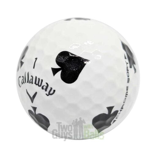 callaway chrome soft truvis suits spades used golf balls