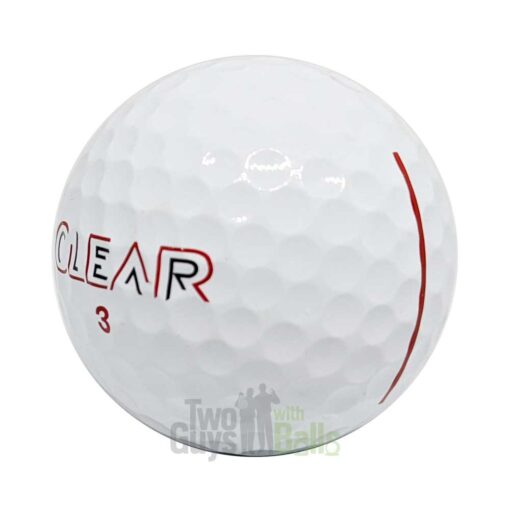clear golf balls used