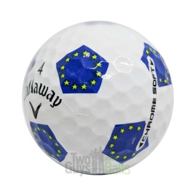 callaway chrome soft truvis ryder cup european used golf balls