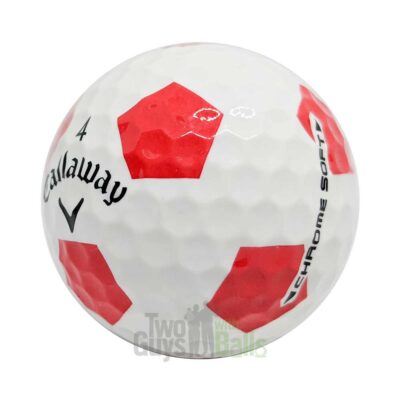 callaway chrome soft truvis red used golf balls
