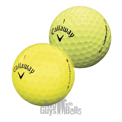 callaway yellow used golf balls