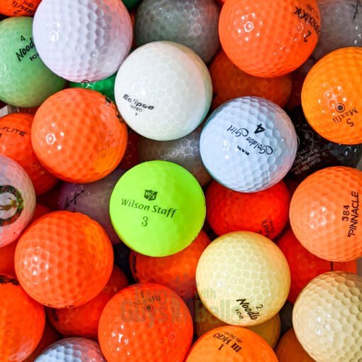 color used golf balls mix