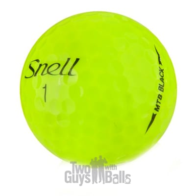 snell mtb black yellow used golf balls