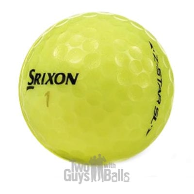 srixon z star sl yellow used golf balls